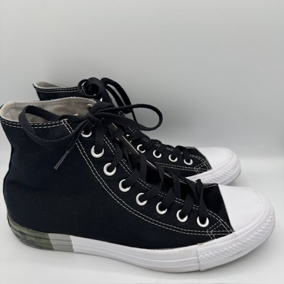 Converse High Top Chuck Taylor Black with Camo Heel Size Men's 7 / Women's 9 - Picture 5 of 6